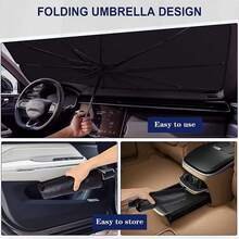汽车挡风玻璃遮阳罩，隔热防紫外线，夏季配件 - 遮陽傘 - 查看 8