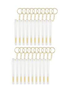 Conjunto de 10 Pincéis de Cílios Reutilizáveis, Tubos de Pincel para Sobrancelhas Descartáveis e Substituíveis, à Prova de Poeira, com Pontas de Diamante para Rímel, Ferramenta de Maquiagem para Cílios - Multicolorido - Ver 15