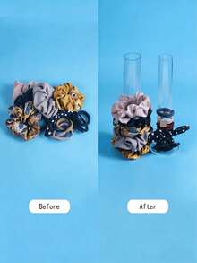 Tháp đựng trang sức bằng acrylic trong suốt - Giá đựng dây buộc tóc và vòng tay dạng xoắn trong suốt, giá trưng bày đa chức năng, tháp đựng trang sức. - trắng - Xem 8