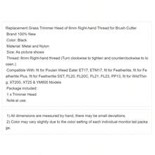 M8 右手替换式割草机头，兼容 Poulan Eater ET17、ETM17、Featherlite Plus、Featherlite SST、FL20、FL20C、FL21、FL23、PP13、WildThing、XT200、XT25 和 YM600 型号 - 打草頭(M8右旋綠頭) - 查看 9