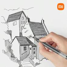 Bộ 10 bút bi Xiaomi màu trung tính, viết trơn tru, mực có thể thay thế, đầu bút 0.5mm - Màu đen - màu đen - Xem 5