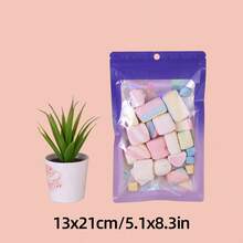 50 buah Kantong Permen Holografik Warna-warni, Kantong Resleting Perekat Otomatis dari Aluminium Foil untuk Hadiah Paskah, Permen, Kue, dan Camilan - View 23