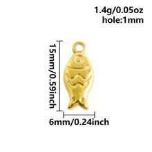2 mặt dây chuyền hình động vật cổ điển, mặt dây chuyền hình cá giọt dầu bằng thép không gỉ 304, mặt dây chuyền kim loại quyến rũ để làm trang sức, hình xương cá, cá vàng, đuôi cá chép, phụ kiện tự làm vòng cổ, vòng tay, bông tai, chống thấm nước, chống phai màu, phù hợp cho cả nam và nữ, chủ đề biển, bãi biển, mùa hè. - Hình học - Xem 80