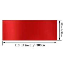 1pc, White Bow Mesh Table Runner, Polyester Tablecloth With Bow Design, Ideal For Graduation, Christmas, Shower, Birthday, And Wedding Party Decorations - White - View 5