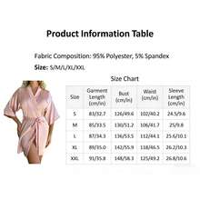 1pc New Women's Faux Silk Bathrobe, Solid Color Satin Long Tassel Tie Short Cardigan, Thin Fashionable Sexy Sleepwear, Suitable For Wedding Bride Bridesmaid Supplies, Holiday Gifts, Bathroom Decor, Summer Back To School Season And Other Occasions. - Multicolor - View 2
