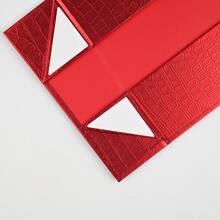 One-Piece Folding Gift Box, High-End And Exquisite Handle Folding Flip Box, One-Piece Molding, Convenient Hand-Held Gift Box, Magnetic Gift Packaging Box. - B - View 5