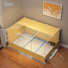Enclosed Heating Cat Nest With Litter Box, All-In-One Maternity Ward For Cats, Breeding Box For Cats - Multicolor - View 4