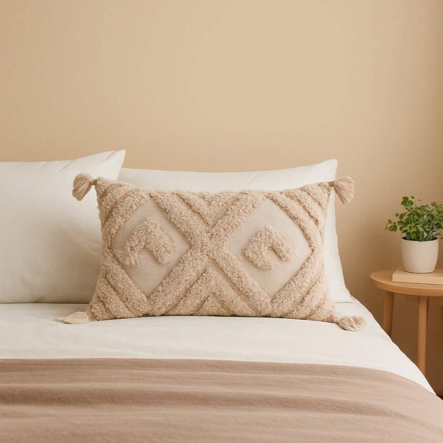 Transforma tu hogar con estilo: cojines decorativos que enamoran BEAUTTY HOME - ALTAIR BEIGE - Ver 1