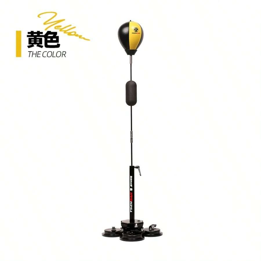 YSZH Bóng giảm căng thẳng dạng đứng có giác hút chân không, mục tiêu phản xạ né tránh, bóng phản xạ bật nảy cao, thiết bị luyện tập đấm bốc, bóng tốc độ. - Màu vàng - Xem 1