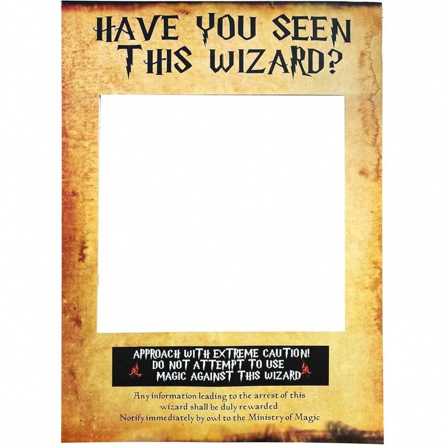 ROARING GOOD TIME RGT Have You Seen This Wizard Photo Booth Prop Wizard Inspired Photo Booth Frame Birthday Party Photo Booth Props For Theme Party Decorations - View 1
