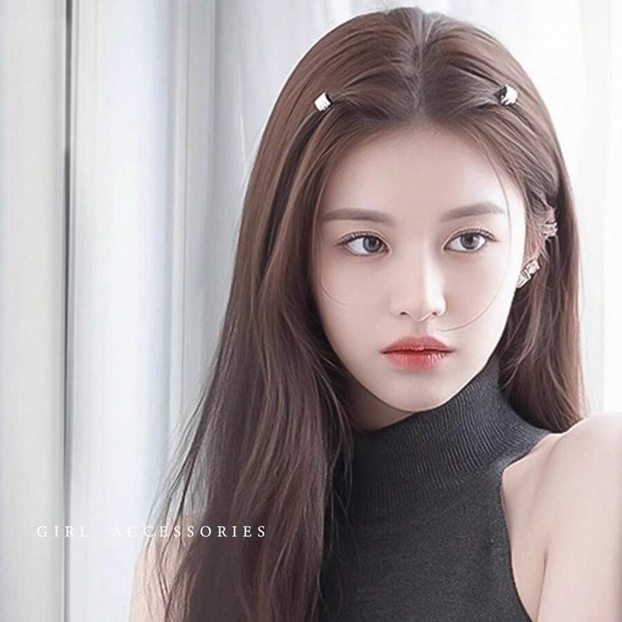 パールUピン 後ろ髪おしゃれ 新中式ヘアアクセサリー 高級感ヘアピン - ダイヤモンドの入っていない小さな丸いバックル - チェックする 1