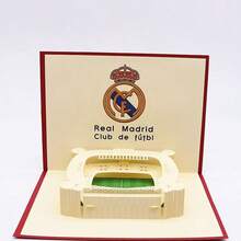 FIFA FIFA FCB 诺坎普球场 3D 立体贺卡 15*20cm，足球俱乐部球迷纪念品，手工纸艺艺术品，可书写祝福卡，2026 年世界杯足球球迷生日礼物及收藏品。 - 查看 12