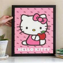 1PC SANRIO Hello Kitty Wall Art - A Cute, Pink, And Cozy Home Wall Decoration. Perfect For General Home Decor, Back-To-School Room Setups, And Study Spaces. - 222 - View 1