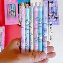 SANRIO [Bộ sản phẩm bán chạy] 6 bút bi đen 0.5mm có thể thu gọn - Món quà hoàn hảo, lý tưởng cho người hâm mộ - Nhiều màu - Xem 2