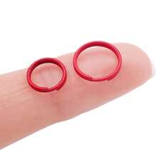30g Small Split Ring For Keychains, Double Loops Split Jump Rings Jewelry Making Necklaces Bracelets Earrings Metal Tiny Small Key Ring For Pet Collar Tag, Luggage Tag DIY Craft Accessories - Multicolor - View 7