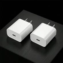 1-3 piezas Cargador de pared USB C de carga rápida de 20W, adaptador Tipo-C duradero compatible con iPhone - Tipo de Enchufe A USA (110-127V) - Ver 1