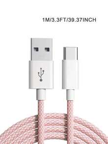 2 pièces Câble de données USB A vers USB C, câble de charge super rapide de 60 W Type-C, câble de charge tressé en nylon USB C compatible avec Apple 17 16 15/Plus/Pro/Pro Max, S26 S25 S24 S23 S22 S21 S20 - Multicolore - Voir 11