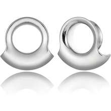 2 chiếc khuyên tai hình bán nguyệt bằng thép không gỉ 316L, dụng cụ nong tai, nút bịt tai, trang sức xỏ khuyên tai không gây dị ứng dành cho nam và nữ. - nhiều màu - Xem 12