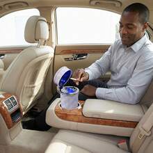 1pc Diamond Shaped Car Ashtray, Creative LED Car Ashtray With Luminous Function - A - View 7