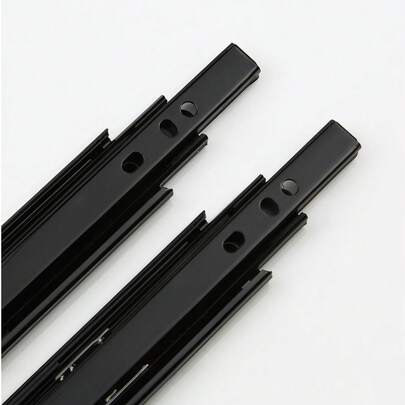 2 pezzi/4 pezzi Binari scorrevoli in acciaio inossidabile, accessori per cestelli cassetti, binari scorrevoli per cassetti in acciaio inossidabile, binari scorrevoli per fondo cestelli pensili, binari scorrevoli per cassetti a tre sezioni con sfere in acciaio