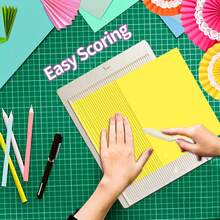 Folding Scoreboard Tool With Bone Folder, Rounded Corner Punch, Lace Perforator, Paper Craft Box Maker, Envelope Maker, Multi-Function Envelope Punch Board, Suitable For Paper Craft, Card Making, Scrapbooking, Journaling, Students - Scoring Tool With Corner Rounder Puncher - View 5