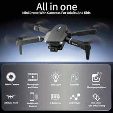 Complete E88 Drone Kit With Screen Remote, HD Camera, Optical Flow, Auto Return, Waypoint Flight, 360° Flip, Headless Mode, TF Card, Ideal For Aerial Photography Enthusiasts - Xem 10