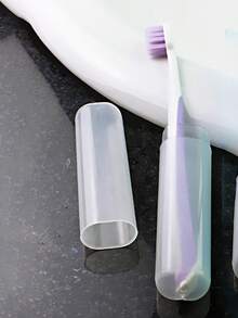 Bộ 5 hộp đựng bàn chải đánh răng - Bộ di động du lịch, màu kẹo ngọt mờ, lót nỉ, nắp bảo vệ đầu bàn chải khỏi bụi, dụng cụ chăm sóc răng miệng/ hộp đựng bàn chải đánh răng du lịch/ hộp bảo vệ bàn chải đánh răng 7 màu kẹo ngọt mờ/ hộp đựng dụng cụ nha khoa chống bụi/ nhẹ/ nhỏ gọn/ di động/ dùng hàng ngày/ công tác/ thể thao/ bãi biển/ được phép mang lên máy bay. - A - Xem 5