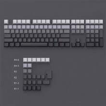 133-Key Polar Day Side-Printed Keycaps, PBT Material, Gradient Gray, OME Height, Compatible With Cherry/Gateron MX Switches, High Quality, Wear-Resistant, Non-Fading, Non-Oily - View 10