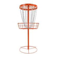 SHIOUCY Orange Disc Golf Training Stand, 27.23lbs 24 Chains Portable Practice Target For Backyard Park Outdoor Training - Orange - View 4