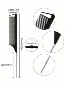 1-14 piezas Juego de cepillos, Cepillo de cerdas de jabalí unisex para cabello y barba, Cepillo profesional para peinado, Gomas para el cabello, Pinzas para el cabello resistentes, Peine con punta para coloración, Adecuado para barbería, salón de belleza, viaje, vuelta al colegio, vacaciones, accesorios para el cabello de mujer, cepillos - multicolor - Ver 8
