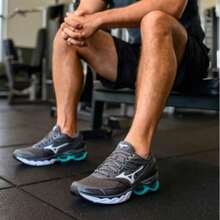 Men's And Women's Creation 20 Comfortable Lightweight Gym Shoes For Walking - 石墨/綠色 - 查看 3