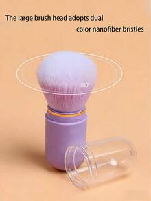 1 cọ trang điểm mini dạng viên nang có thể thu gọn, nhỏ gọn, tiện lợi khi đi du lịch, dùng để đánh phấn phủ/má hồng. - Nhiều màu - Xem 7