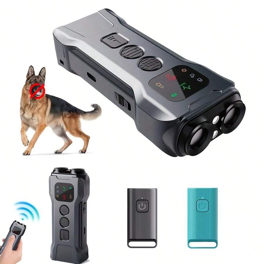 Upgraded Dual-Probe Mini Dog Repeller, Ultrasonic Dog Repeller And Bark Stopper, Intelligent Automatic Sensing Technology, Indoor/Outdoor Pet Protection Equipment, Dog Training Equipment, Friendly To Both Humans And Pets.