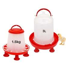 1.5 Kg/3 L Automatic Chicken Poultry Waterer Bucket Feeder High Quality Water Barrel Drinker Bucket Quail Drinking Farm Supply - 3L Waterer - View 9