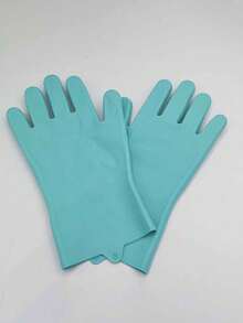 1pc Silicone Dishwashing Gloves, Durable Waterproof Rubber Gloves For Bathing - Type a - View 15