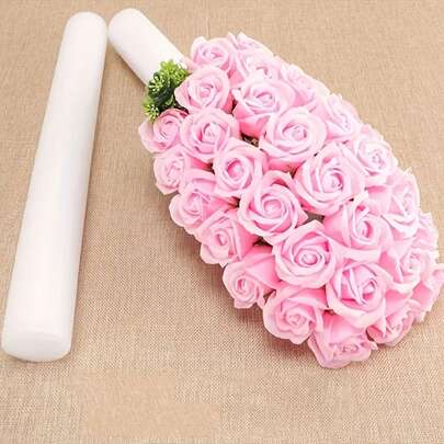 1 pieza Vara de espuma floral blanca - 40x5cm, arreglo floral para celebraciones, fiestas, bodas