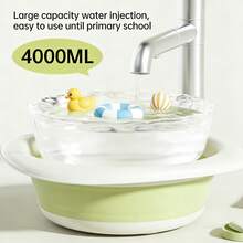 1 chậu rửa mặt gấp gọn cho bé, chậu rửa mặt treo cho trẻ sơ sinh, chậu rửa chân cho bé. - Nhiều màu - Xem 7