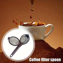 Portable Coffee Filter Spoon | High-Performance Capsule And Powder Filter, Suitable For Coffee Makers And Baking Enthusiasts, Plastic Material, Coffee Filter Spoon, Powder Filter Net Tool - Multicolor - View 5