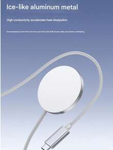 Magnetic Fast Charging Pad – 25W Ultra-Slim Wireless Power For IPhone, MagSafe Compatible, Aluminum Design, Everyday Tech Essential - 銀色 - 查看 5