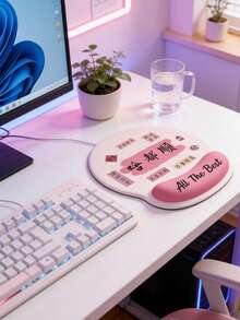 Tấm kê cổ tay chuột họa tiết tranh vẽ, tấm lót tay chống trượt cho bàn phím laptop văn phòng, phong cách tranh mực tàu. - Xem 5