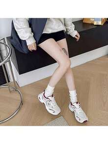 2026Autumn Sneakers For Women Summer New Arrivals Women's Transparent High Heels Casual Shoes,Wedding Shoes Best Seller In Fairy Women Sneakers - Phiên bản nâng cấp màu đỏ - Xem 2