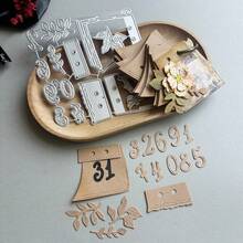 1个迷你日历金属切割模具，碳钢模板，适用于DIY手工日记本、剪贴簿、相册、计划本 - A - 查看 10