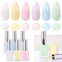 Beetles 6 Colors 7.5ml/0.25 Fl Oz Nail Polish Set - Love In Echo Quick Dry Spring Formula, Salon Long Lasting DIY Pastel Nail Art Gifts For Women - 6 Màu Butter Kiss - Xem 9