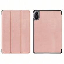 适用于荣耀Pad X7 X9A X8A 8 X8 X8lite Matepad T10 T10S SE11 Pro11 SE10.4 小新Pad 11英寸 Tab K9 One M11 M10 M9 M8 Galaxy Tab S11 A11 A9 A8 A7 S10 S9 S8 S7 S6 Air5 Air4 Pad SE 8.7 Pad 7 的平板电脑保护套，皮革三折支架保护套 - 玫瑰金 - 查看 10