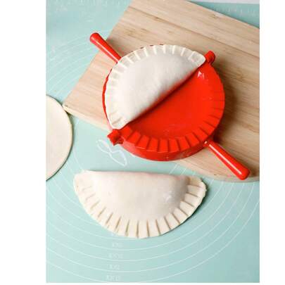 1 khuôn làm bánh bao bằng nhựa màu đỏ, khuôn ép bánh, thích hợp cho các dụng cụ làm bánh.
