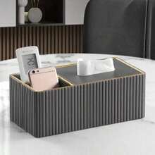 PU Leather Rectangular Tissue Box Cover - Multi-Functional Organizer With Hidden Storage Compartment, Tissue Box Holder And Remote Control Pocket, End Table And Nightstand Decor For Bedroom, Living Space, And Office, Applicable For Home Kitchen Bedroom Living Room Dining Room, Home Decor Accessories, Decorative Box, Ladies Wedding Gift, Essential For Summer Travel Holidays - Multicolor - View 14