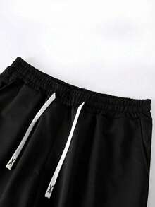 2 piezas Conjunto de camiseta y pantalones cortos casuales con estampado creativo para hombres, diseño de dragón y flores con el logotipo de Vons Dutch para ropa urbana, tela suave y transpirable. Conjunto de camiseta y pantalones cortos estampados para salidas casuales en Pascua, Cuatro de Julio, Día del Trabajo. Impreso y enviado en EE.UU. - Negro - Ver 3