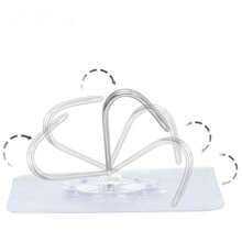 8kg(Max) Heavy Duty Self-Adhesive Wall Hooks, 10pcs Set, Suitable For Kitchen, Bathroom To Hang Kitchenware, Towels, Keys, Cups, Etc. - Multicolor - View 9