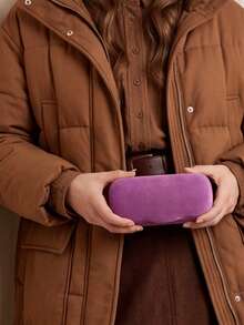 Gucci Husă de ochelari maro esențială pentru călătorii, husă portabilă la modă pentru ochelari de soare pentru femei, pentru zi și vacanță - Violet - Vizualizare 2