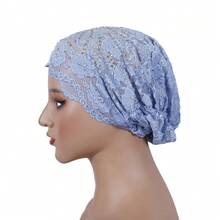 Chapéu leve de renda com estampa floral para primavera/verão, estilo boêmio, confortável para usar em casa, na praia ou em férias. - Chapéu de renda - Ver 6